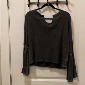 Grey Flair Sleeve vestique top
